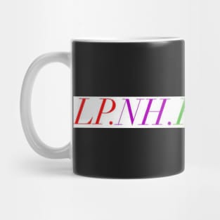 Rainbow names repeat pattern design Mug